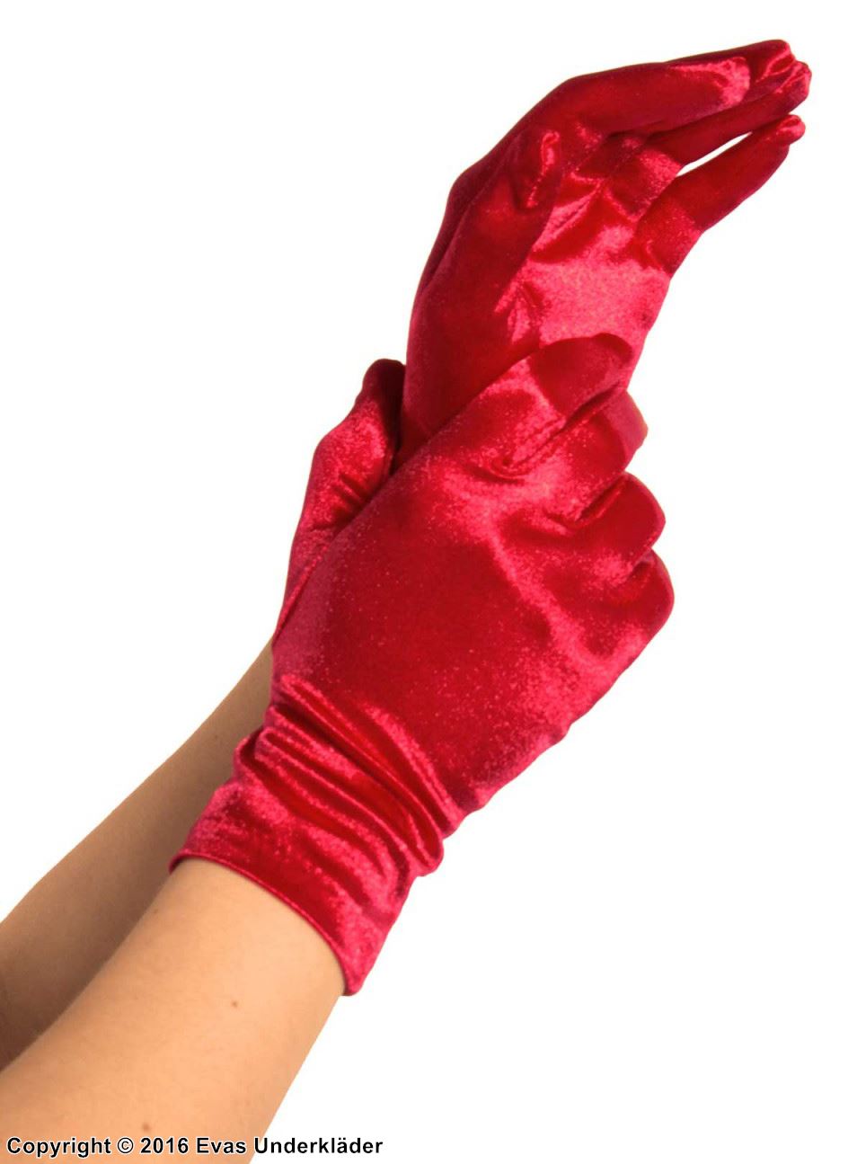 Gloves, satin
